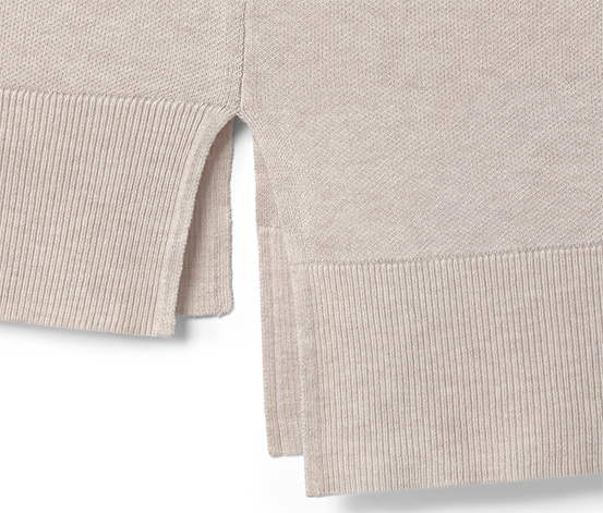 Strickpullover mit Stehkragen