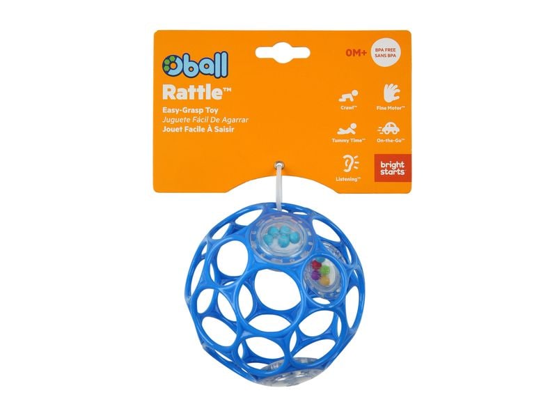 Oball Beschäftigungsspielzeug Rattle Blau Vielseitiges Spielzeug für Kinder
