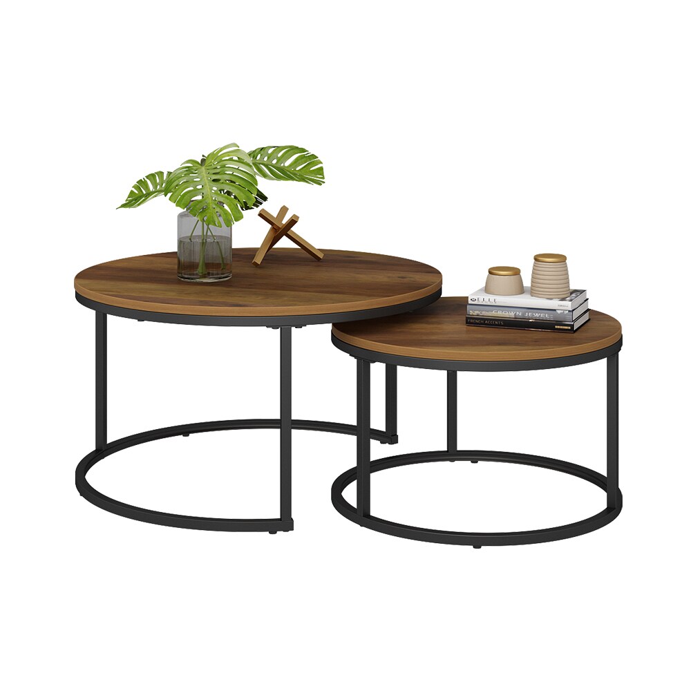 Vicco Couchtisch Montreal Holz Marmor-Optik 77 x 40 cm Wohnzimmertisch 2er-Set