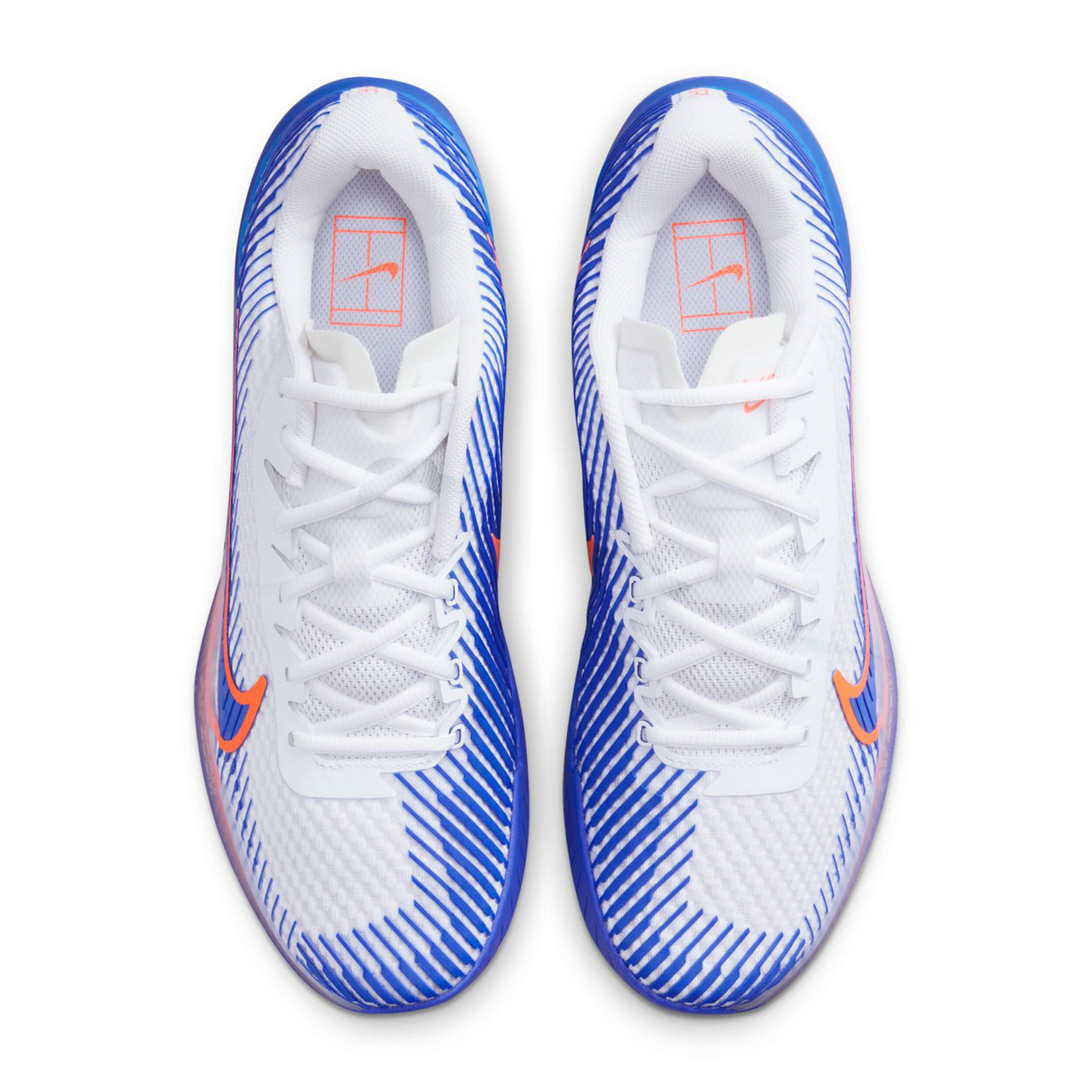 Nike Air Zoom Vapor 11 Chaussures Toutes Surfaces Hommes - Blanc , Bleu