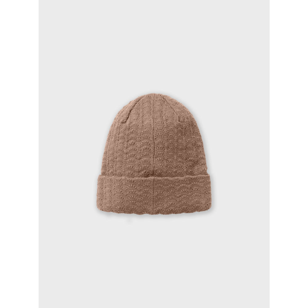 Køb Lil'Atelier Beaver Pels Nalu Strik Hue