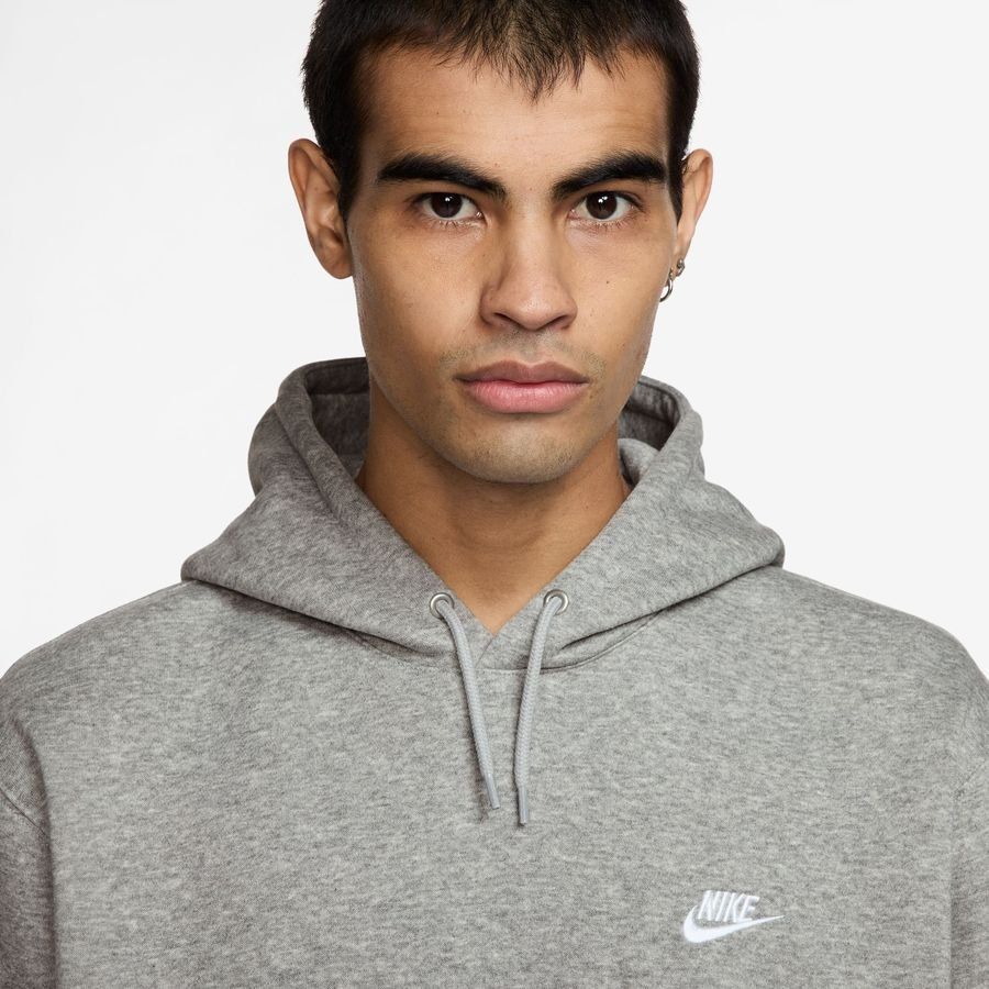 Nike Sweat à Capuche Club - Gris/Gris/Blanc