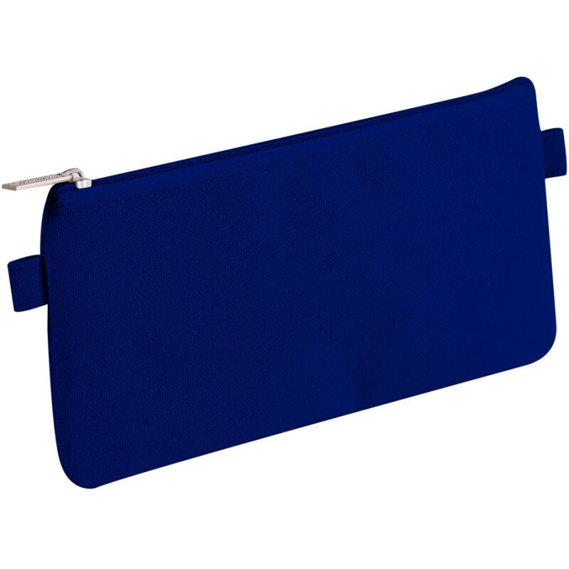 Trousse textile plate 22 x 11 cm, 4 couleurs assorties - Assortis