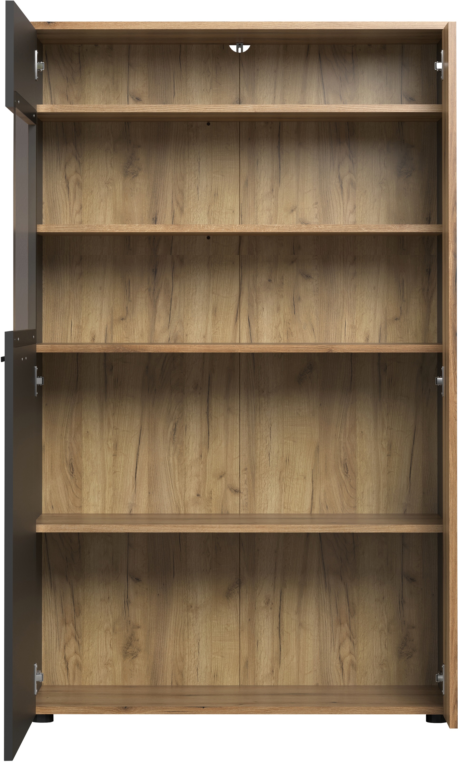 INOSIGN Highboard »Estepona« 1 Stk. tlg. Highboard mit 2 Türen - (B/T/H) 90/42/146 cm