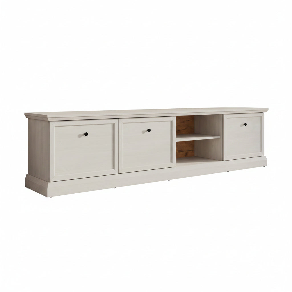 Leroy - TV-Meubel - Wit eiken - 206 cm