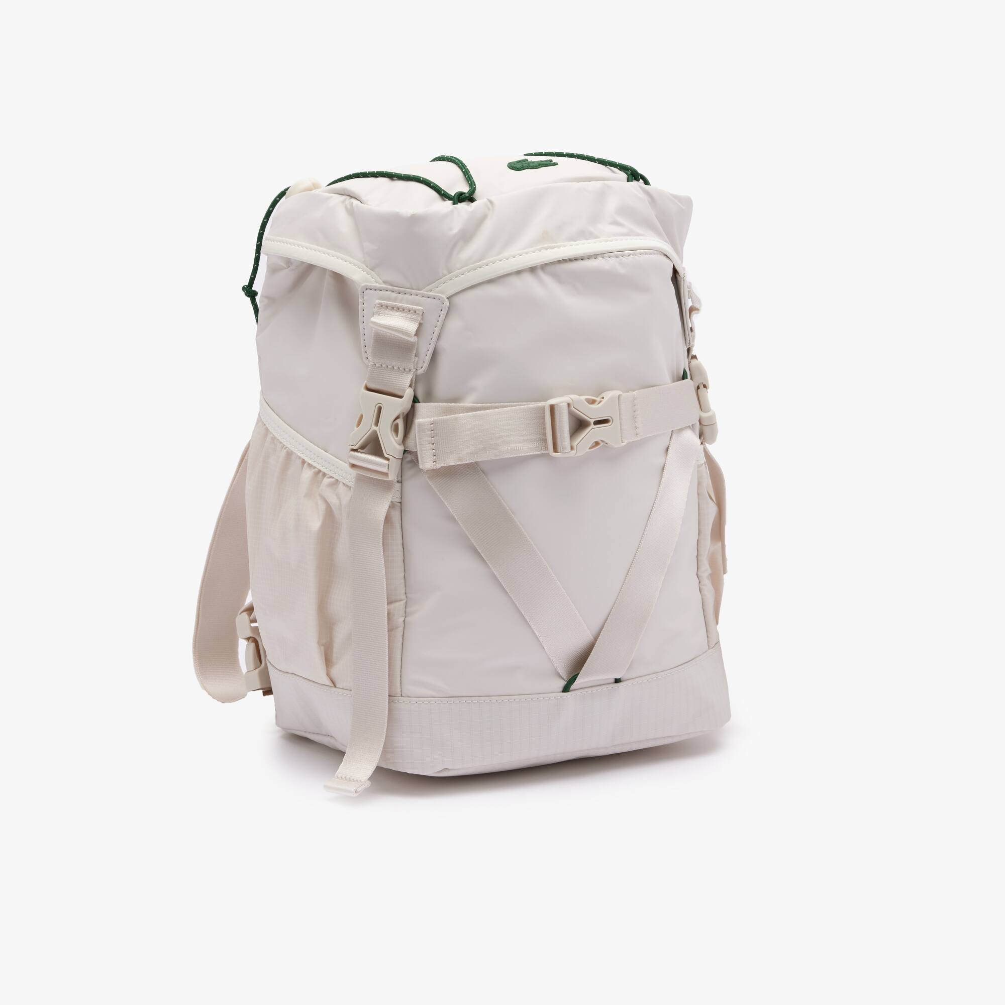 Sac multifonction en toile enduite Sacs à dos - Blanc - Lacoste - Unisex