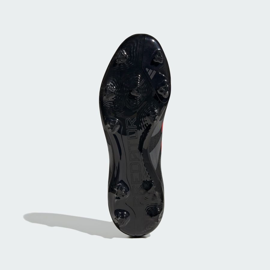 adidas Predator League Laceless FG/AG Stealth Victory - Noir/Gris/Lucid Red