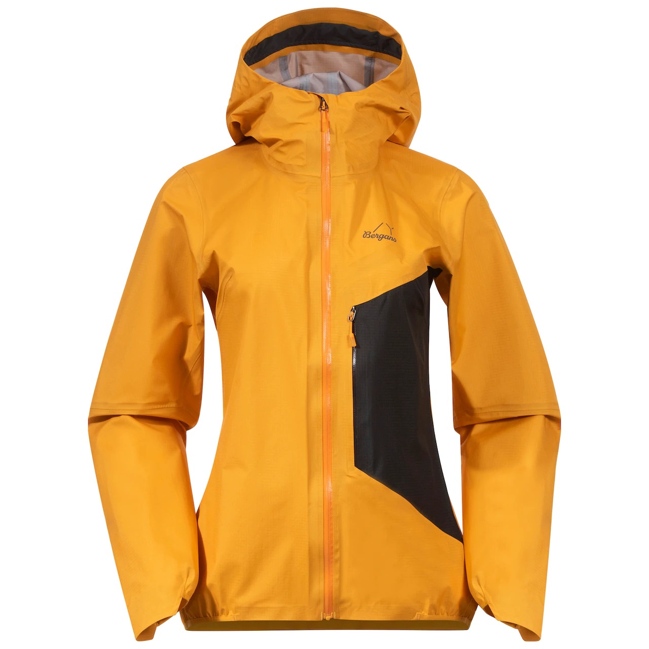 Y LightLine Air 3L Shell Jacket Dame Mango Yellow/Dark Shadow Grey