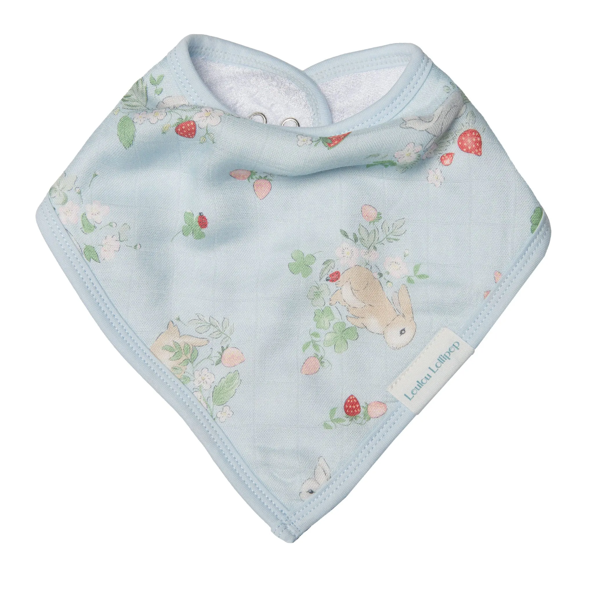 Loulou Lollipop Bavoirs Bandana Mousseline Paquet de 2 -  Lapins