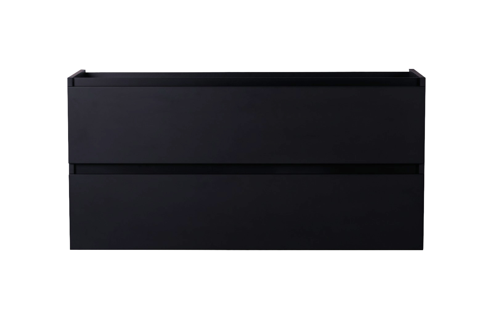 Mueller City onderkast 120cm met 1 uitsparing mat zwart