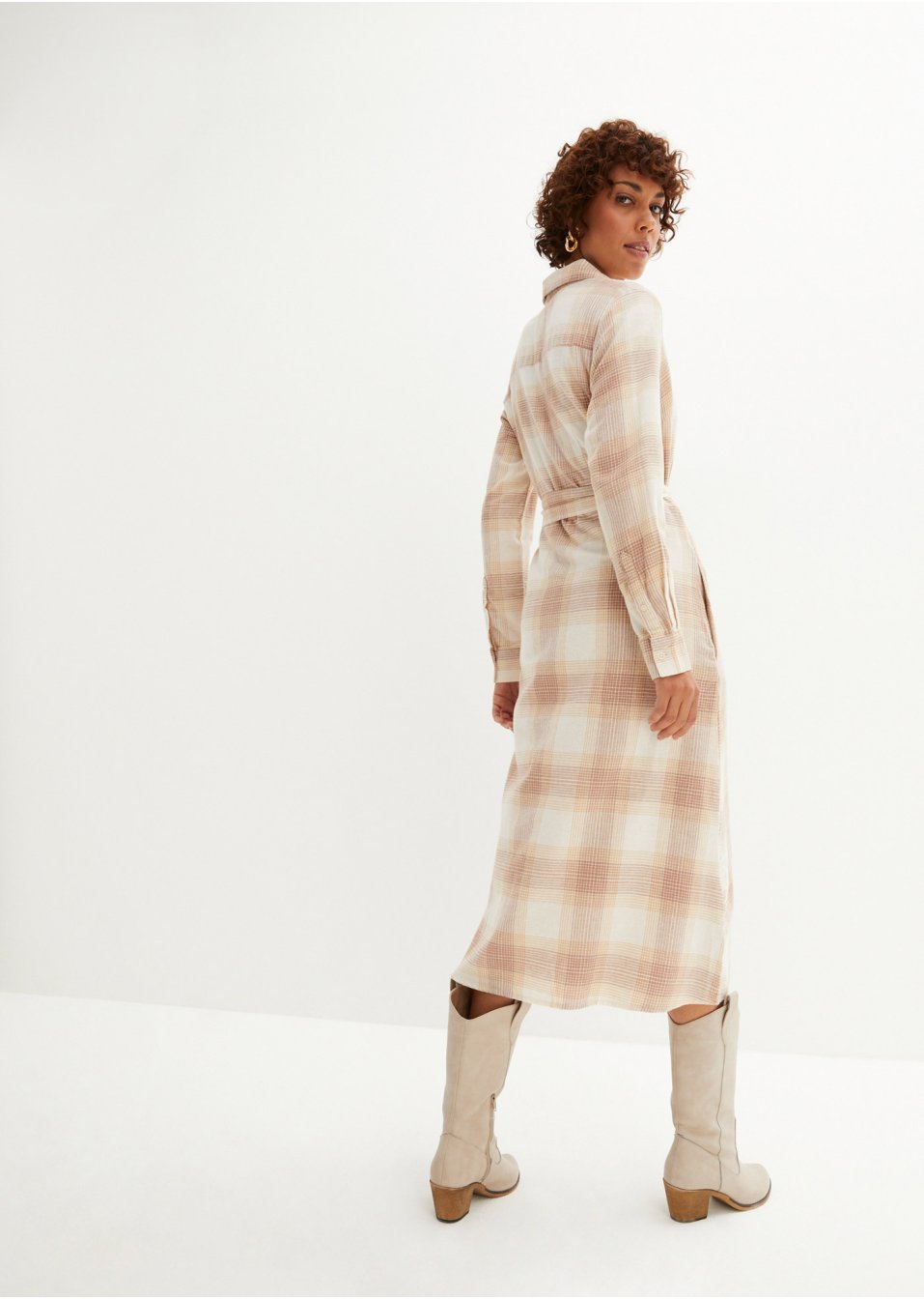 Robe-chemise en flanelle