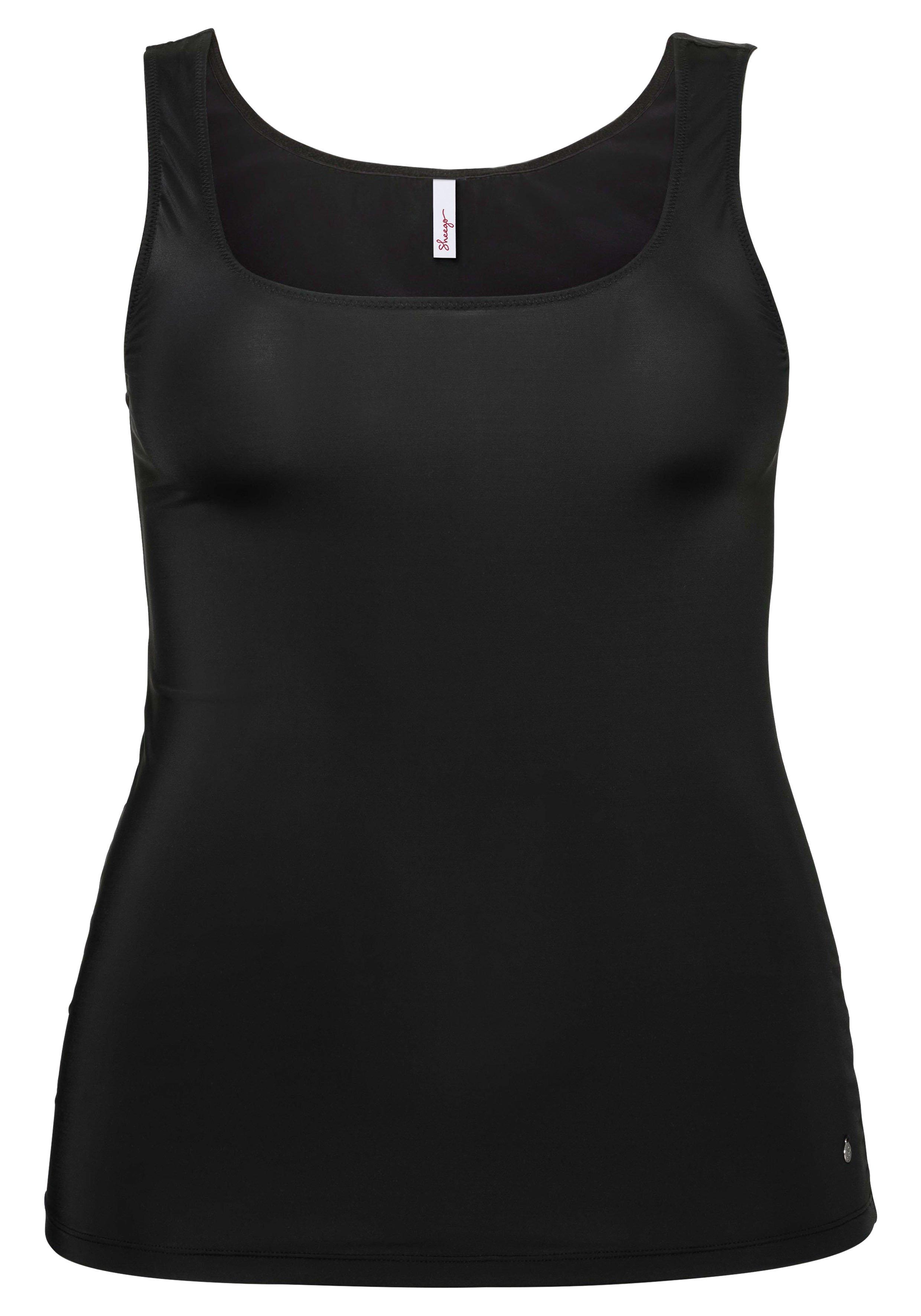 Tanktop in extralanger Form, aus Microfaser
