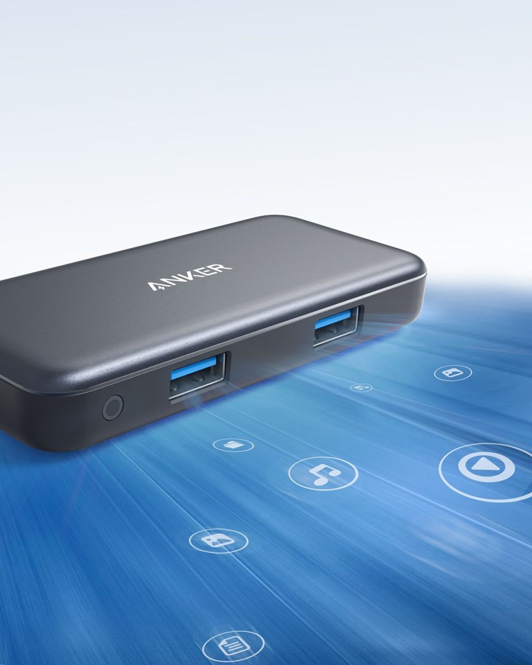Anker - Media Hub - PowerExpand 5-i-1 USB-C - Grå