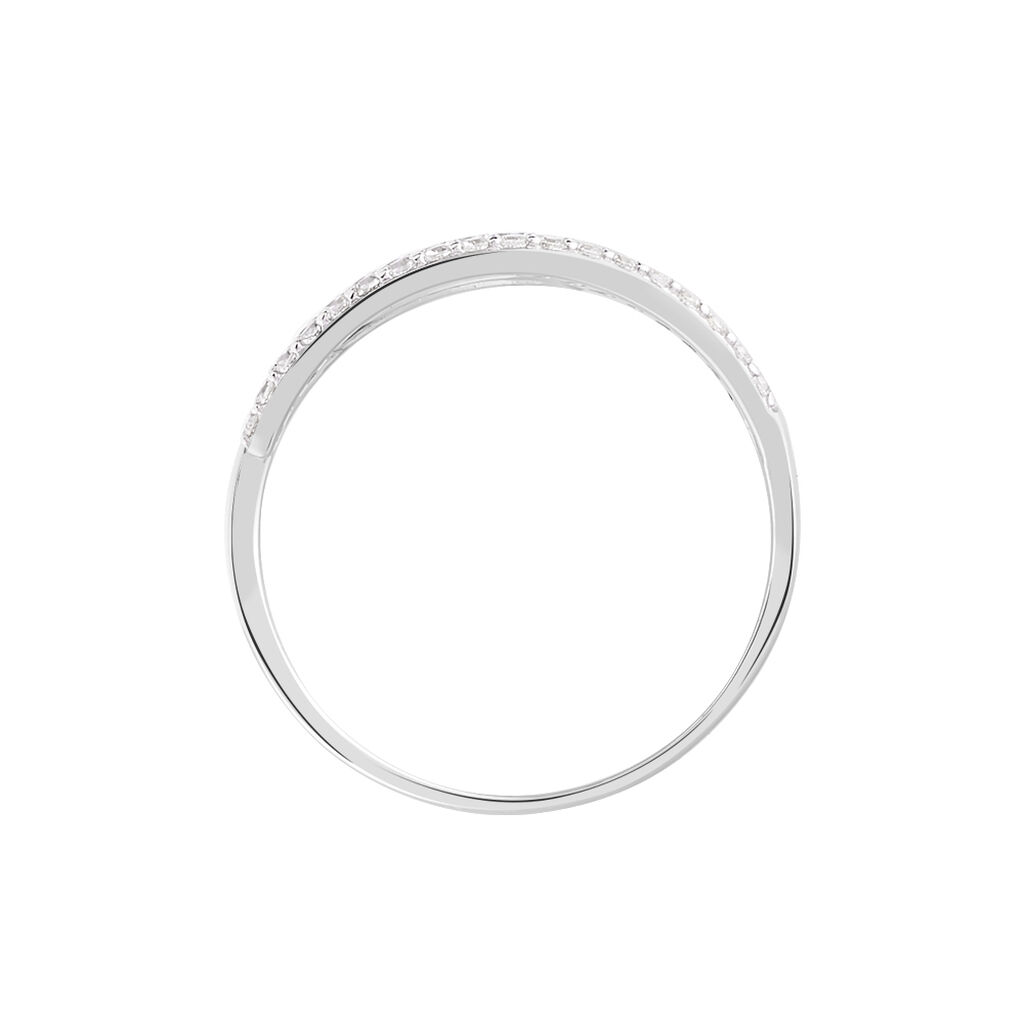 Bague Vero Or Blanc Oxyde De Zirconium