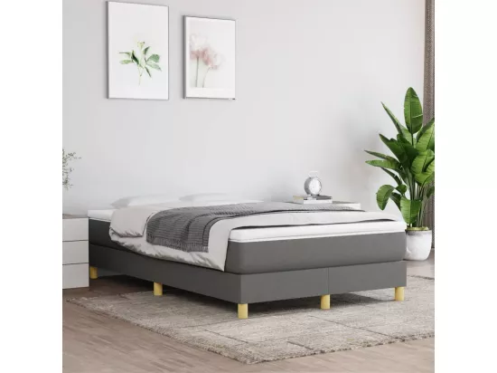 Sommier à lattes de lit Gris foncé 120x200 cm Tissu