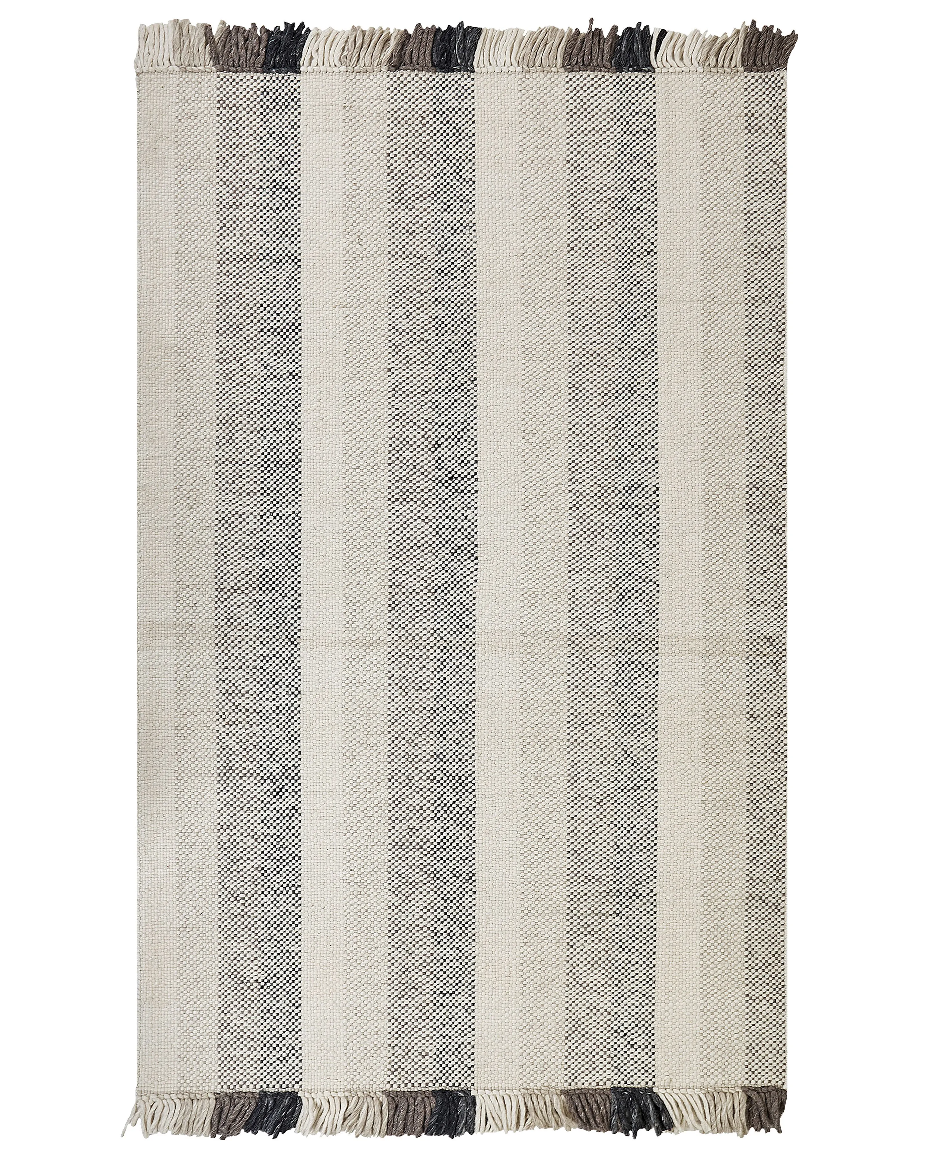 Vloerkleed EMIRLER Wit 160 x 230 cm Wol
