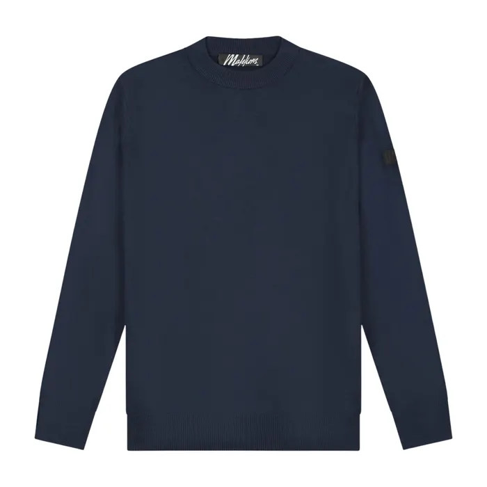 Malelions Knitted Crewneck Sweater Heren
