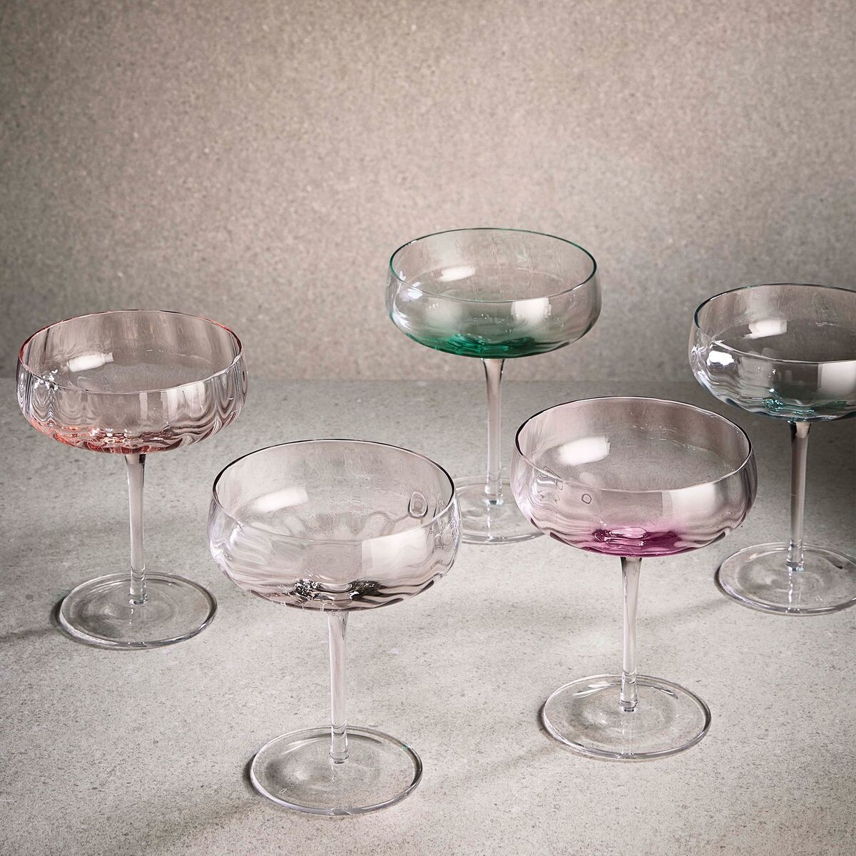 Champagne-/cocktailglass 30 cl, blå