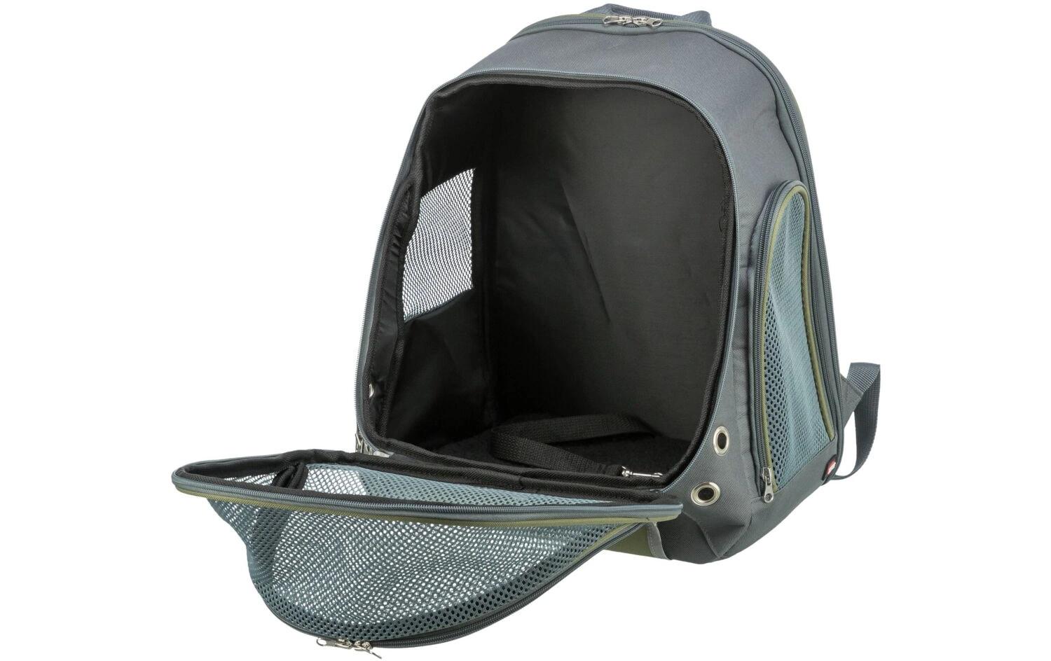 Tiertransport-Rucksack DunkelgrauTransporttasche für Tiere
