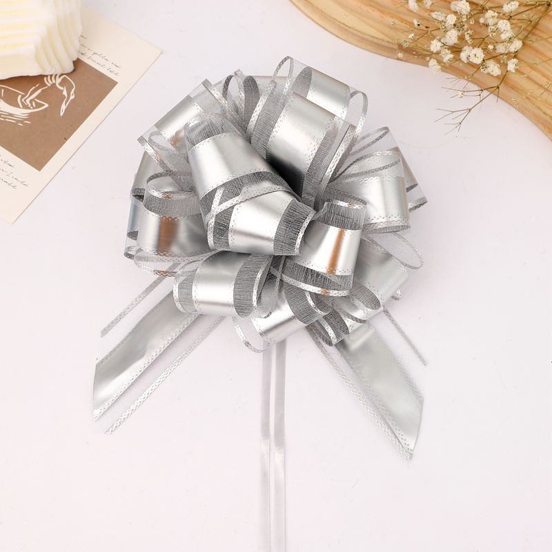 (20er Set) 16cm  Wiederverwendbare Geschenk Maschen Deko Zug Schleifen - Assortiert