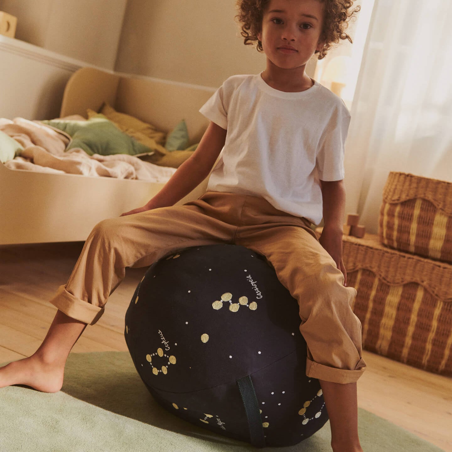 Ferm Living Constellation Poef - Dark Blue