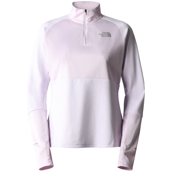 T-shirt running THE NORTH FACE W 1/4 ZIP RUN FLEECE LAVENDER FOG