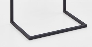 Beistelltisch 50 x 35 cm Schwarz/ Eiche