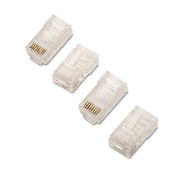 AISENS Pack 10x FIchas RJ45 Cat5e UTP (Transparente) - A1380290
