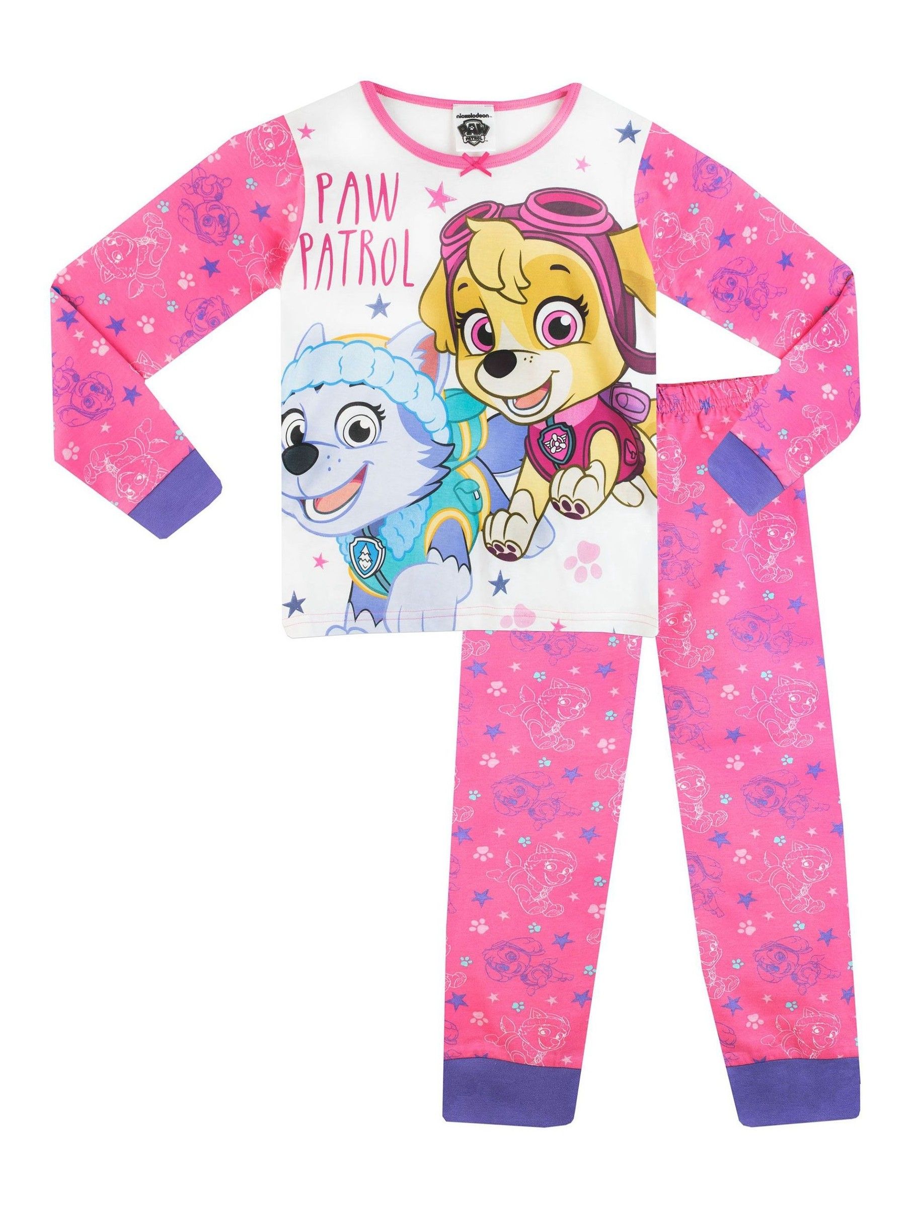 Personage Paw Patrol pyjama met lange mouwen en print van 100% katoen