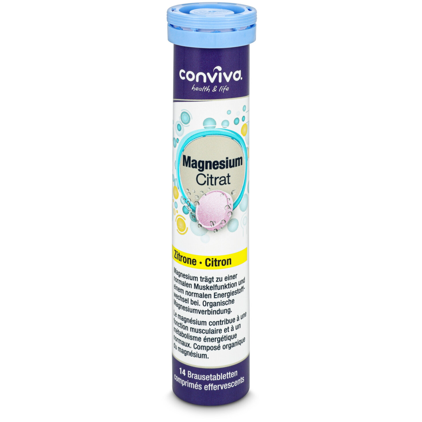conviva Magnesium Citrat Brausetabletten 14 Stück