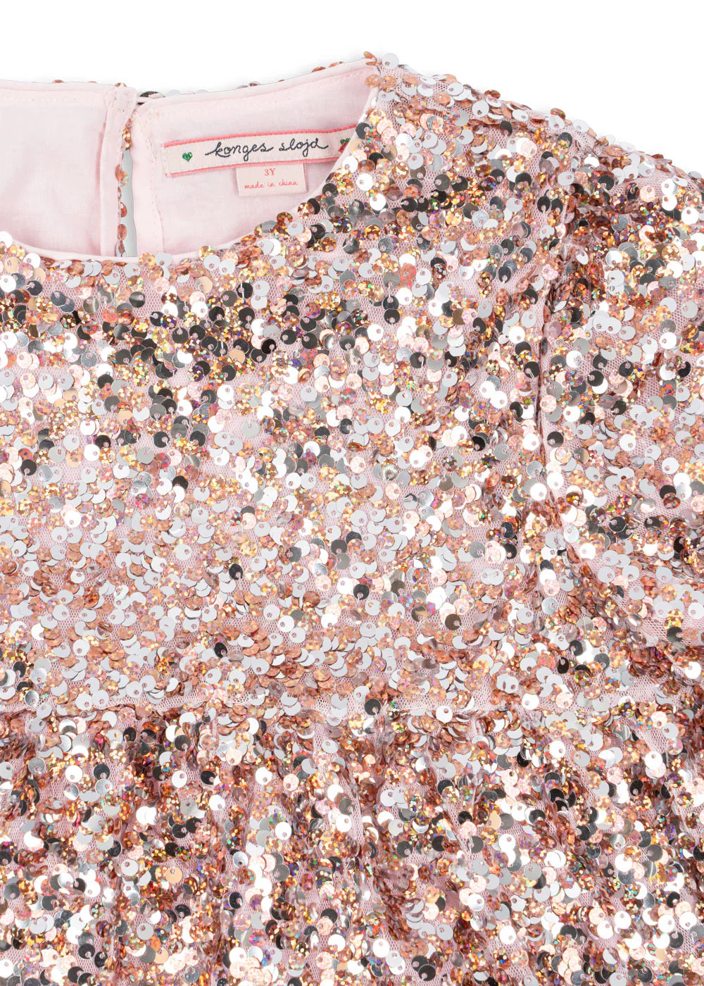 Konges Sløjd Lila Sequins Dress grey rosa