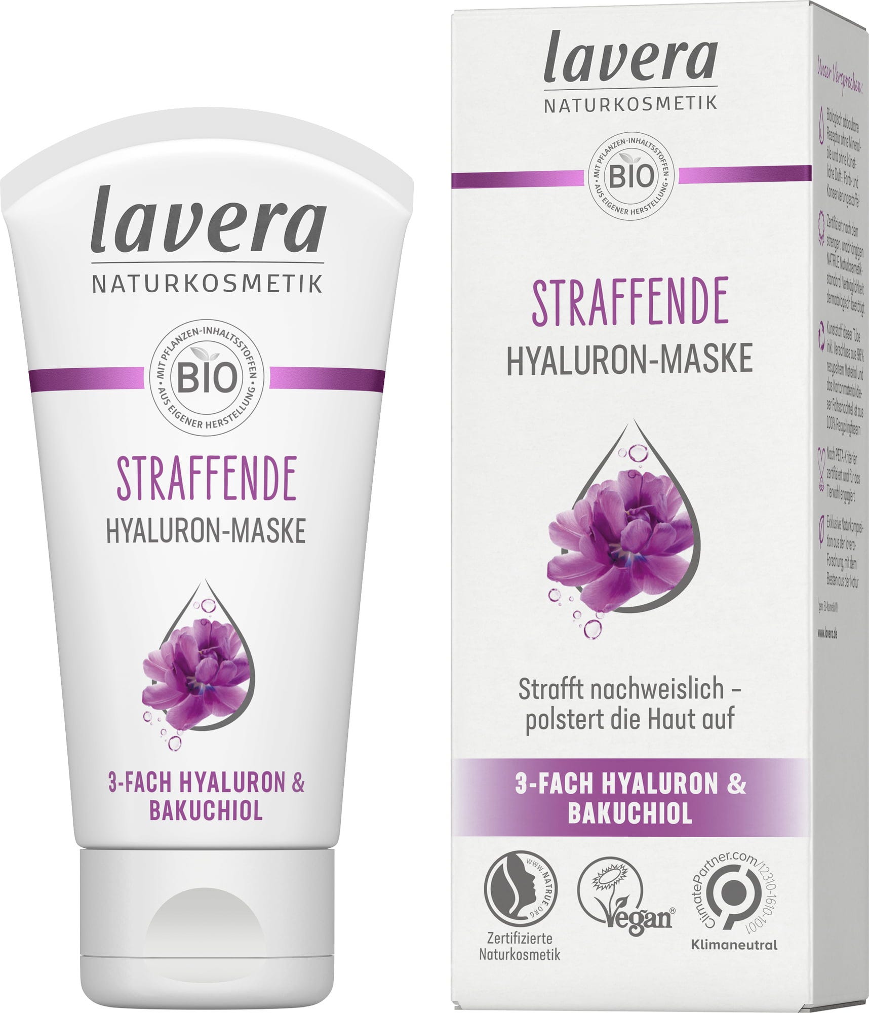 lavera  Straffende Hyaluron-Maske, 50 ml