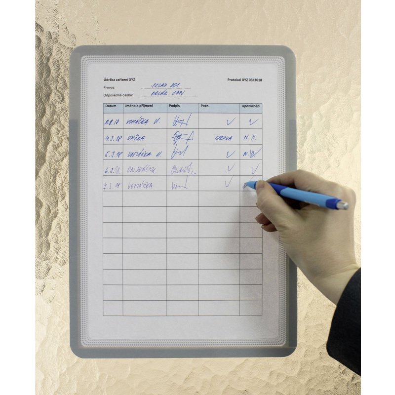 Pochette adhésive Magneto Mémo Djois by Tarifold pour document A4