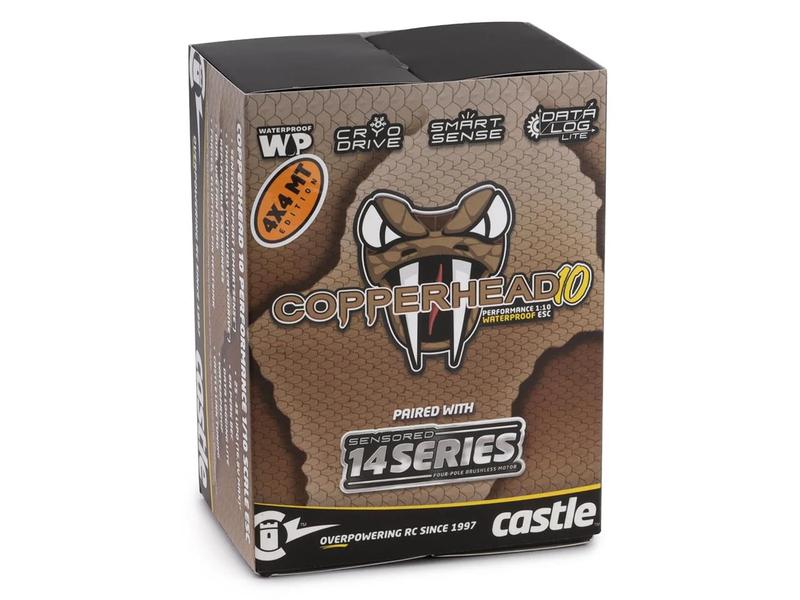Castle Creations Brushless-Antriebsset Copperhead 10.1415-2 Brushless Sensored Antriebsset für Monstertrucks mit 3-4S LiPo Akku's