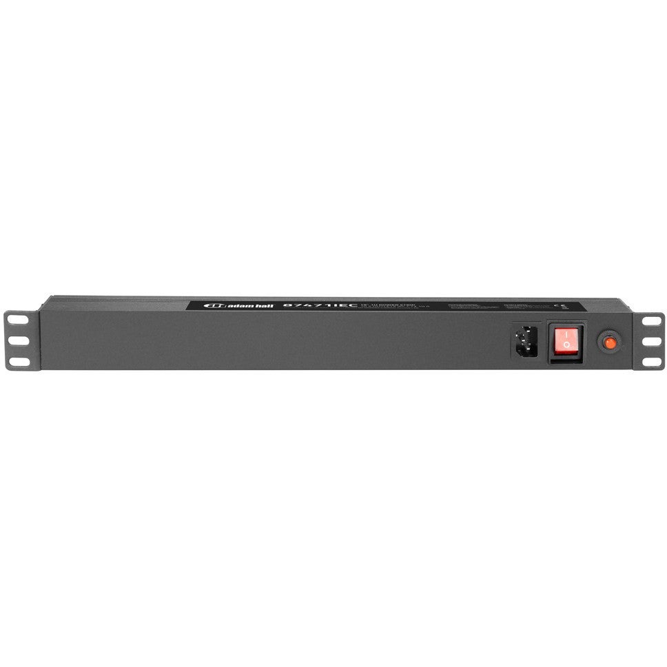 Adam Hall 87471IEC stroomverdeler met 10 IEC outlets en kabels