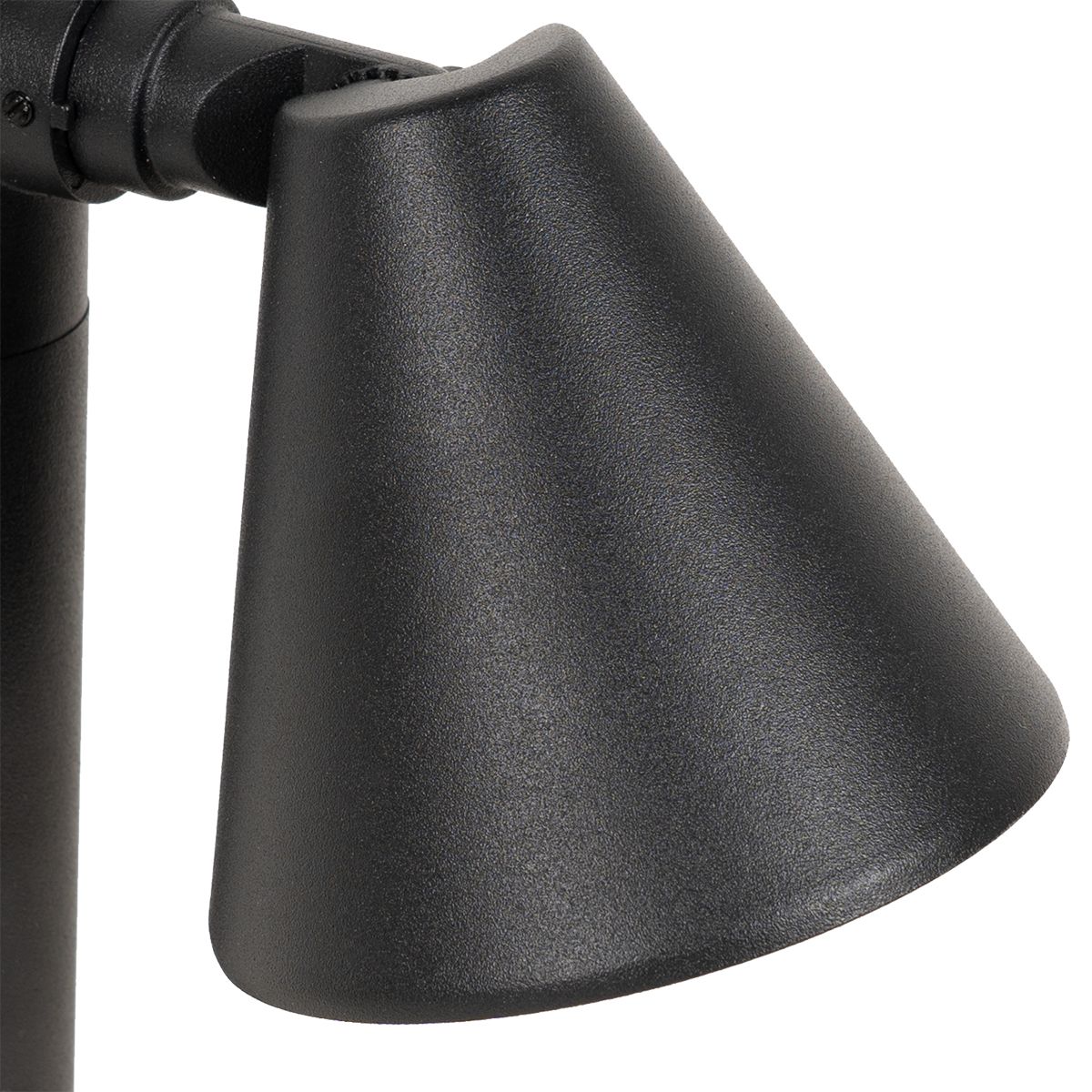 Modern buiten paaltje zwart 30 cm IP44 verstelbaar - Ciara