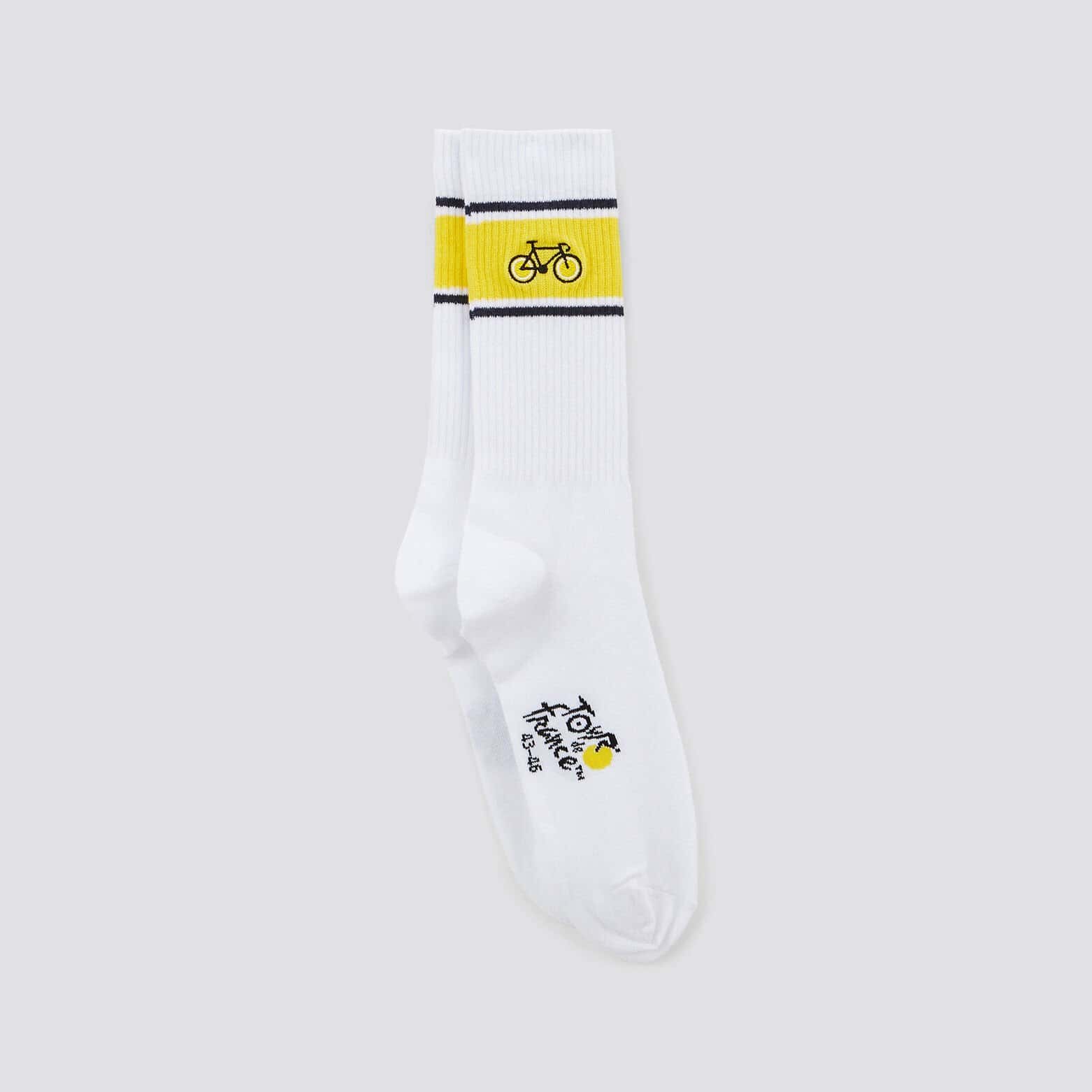 Chaussettes licence Tour de France Blanc