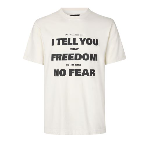 Mads Nørgaard Organic Frode Quote T-shirt, Vanilla Ice, M