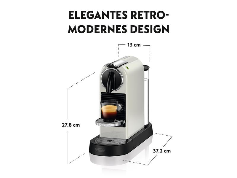 De'Longhi Kaffeemaschine Nespresso CitiZ EN167.W Weiss Kaffeemaschine