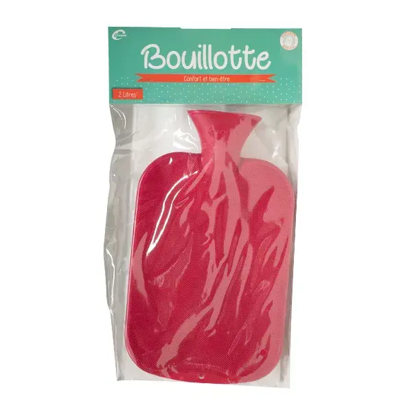 Bolsa de água quente Cooper para adultos, vermelha, 2 litros