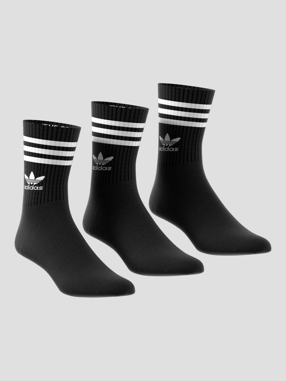 adidas Originals Crew 3 Pack Socks black