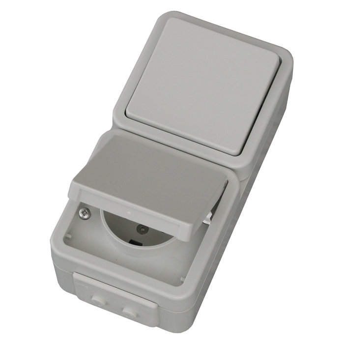 LK OPUS® 73 stikkontakt med afbryder