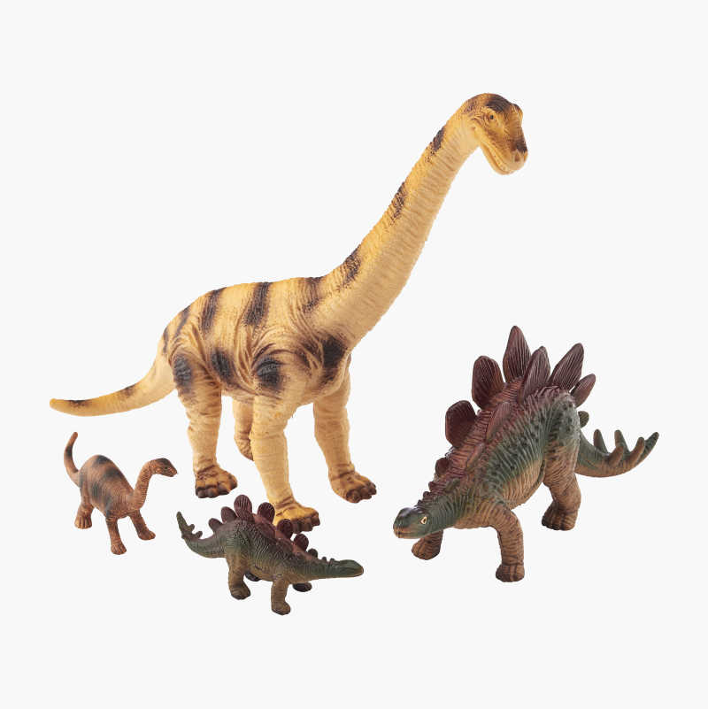 Plastdyr dinosaurer, 4 stk.