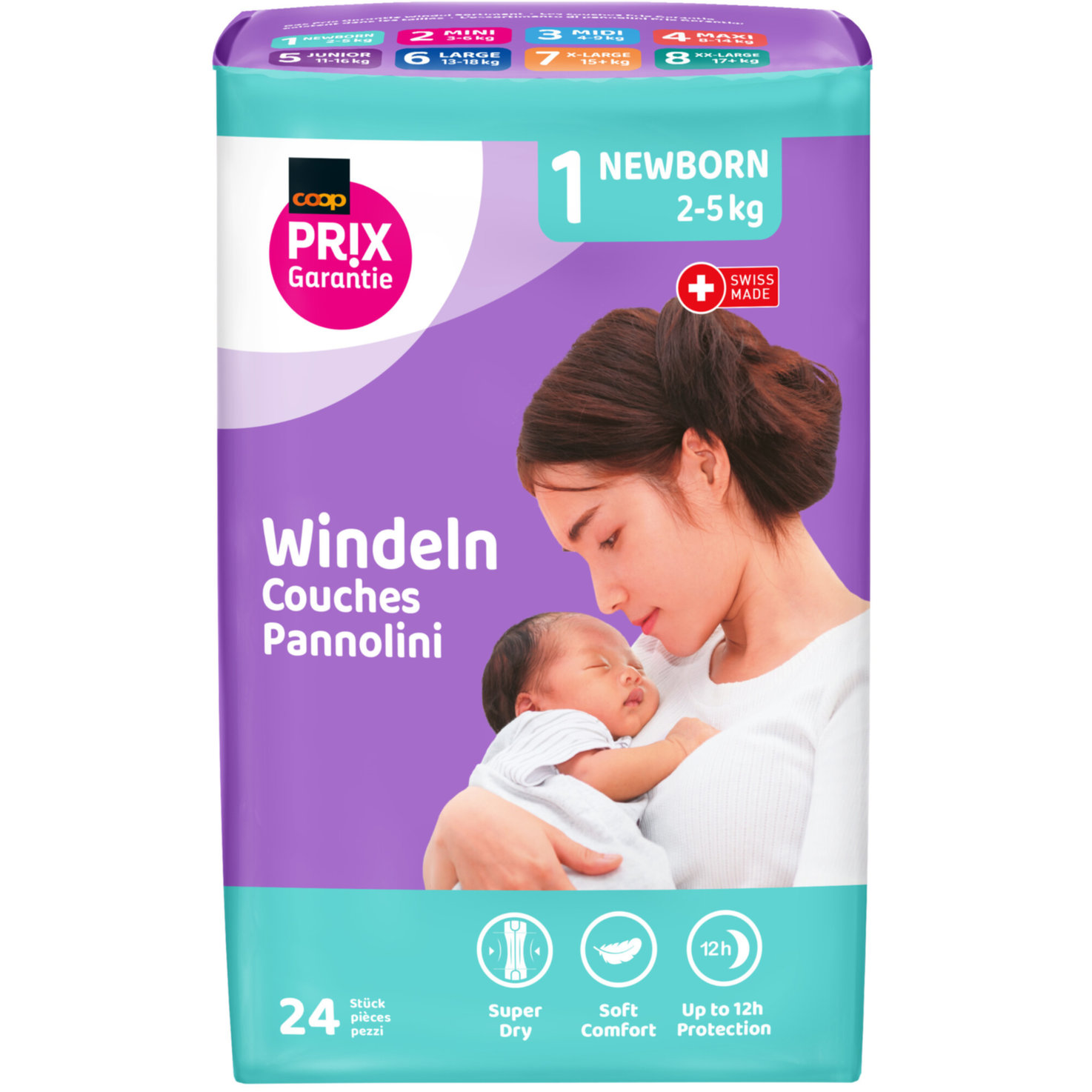Prix Garantie Baby Windeln 1 Newborn 24 Stück