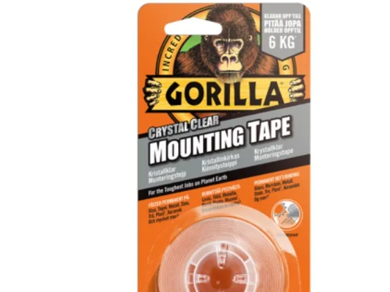 Gorilla Krystalklar monteringstape 25 mm x 1,5m