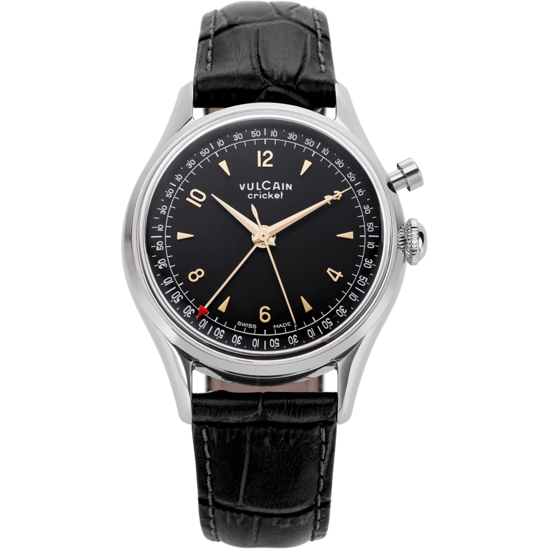 Vulcain Cricket Tradition 36mm Black & Gold Sapphire Caseback