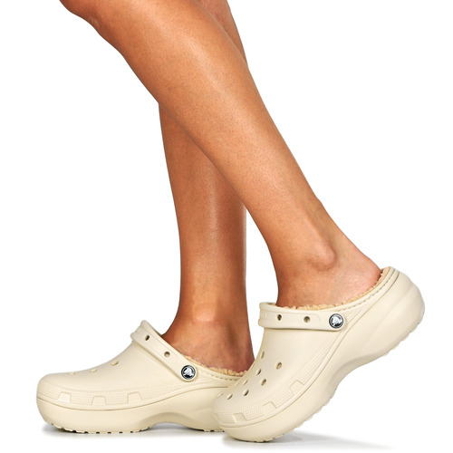 Crocs - Classic Platform Lined Clog W - Beige