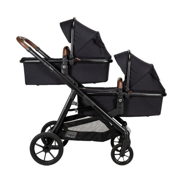 Qute Q-Twin Duowagen - Jeans Clay