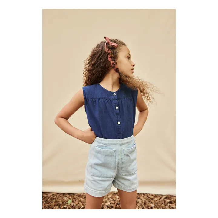 Soor Ploom Short Odile | Denim clair