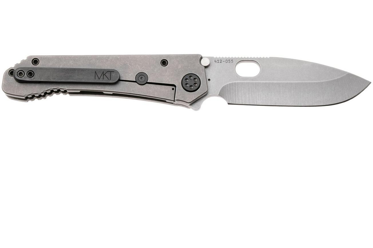 Medford 187 DP 25-187DP-01, Tumbled D2 Droppoint, Old School Tumbled Handle, Black Hardware zakmes
